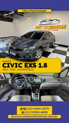 HONDA CIVIC 1.8 EXS 16V FLEX 4P AUTOMÁTICO HONDA CIVIC 1.8 EXS 16V FLEX 4P AUTOMÁTICO